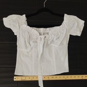 White corset like Naomi crop top